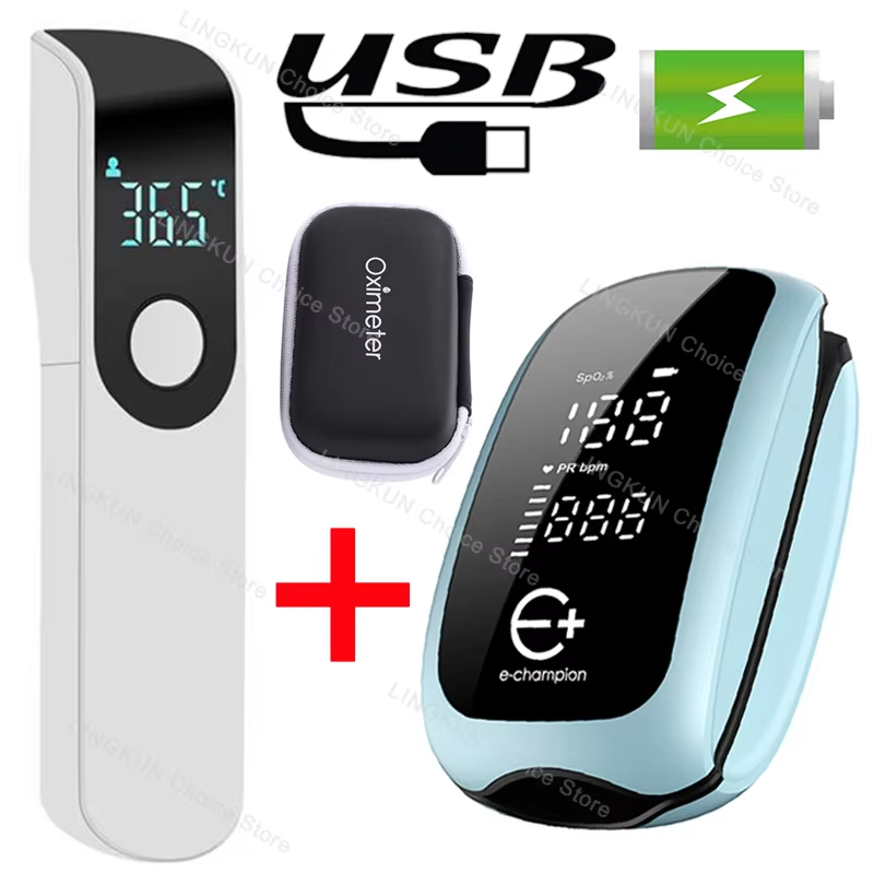 Pulse Oximeter Fingertip Rechargeable - Cyfrowy, zasilany akumulatorowo, medyczny pulsoksymetr z