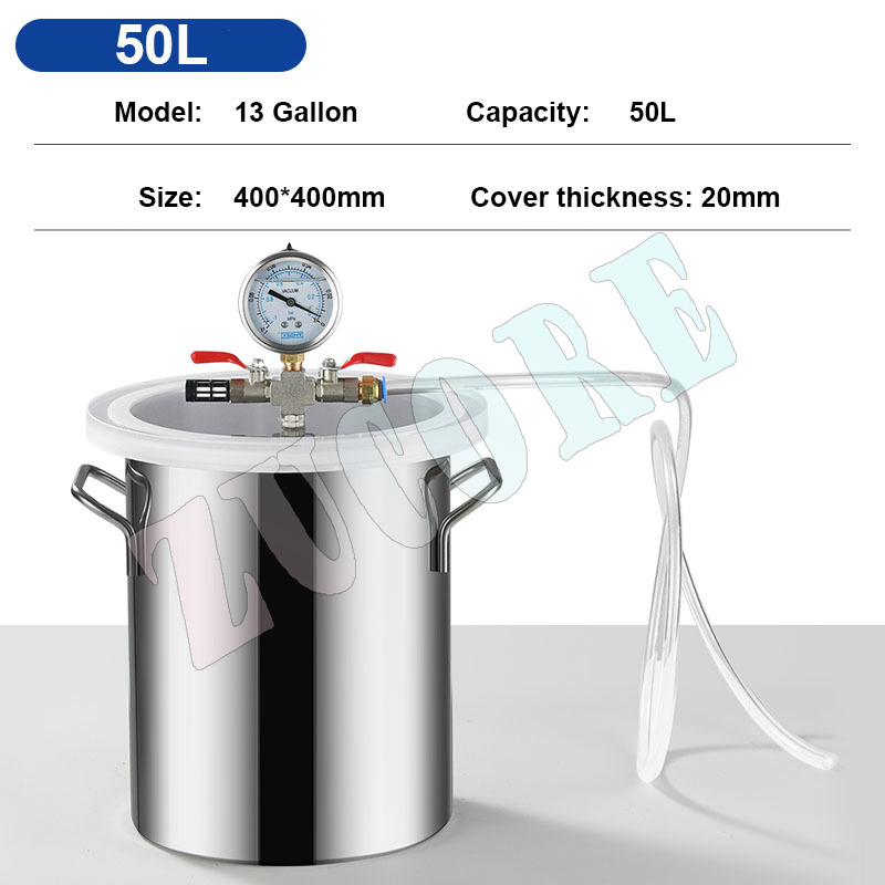 Vacuum Chamber Kit With Pump - Komora próżniowa ze stali nierdzewnej 2/3/6/13
