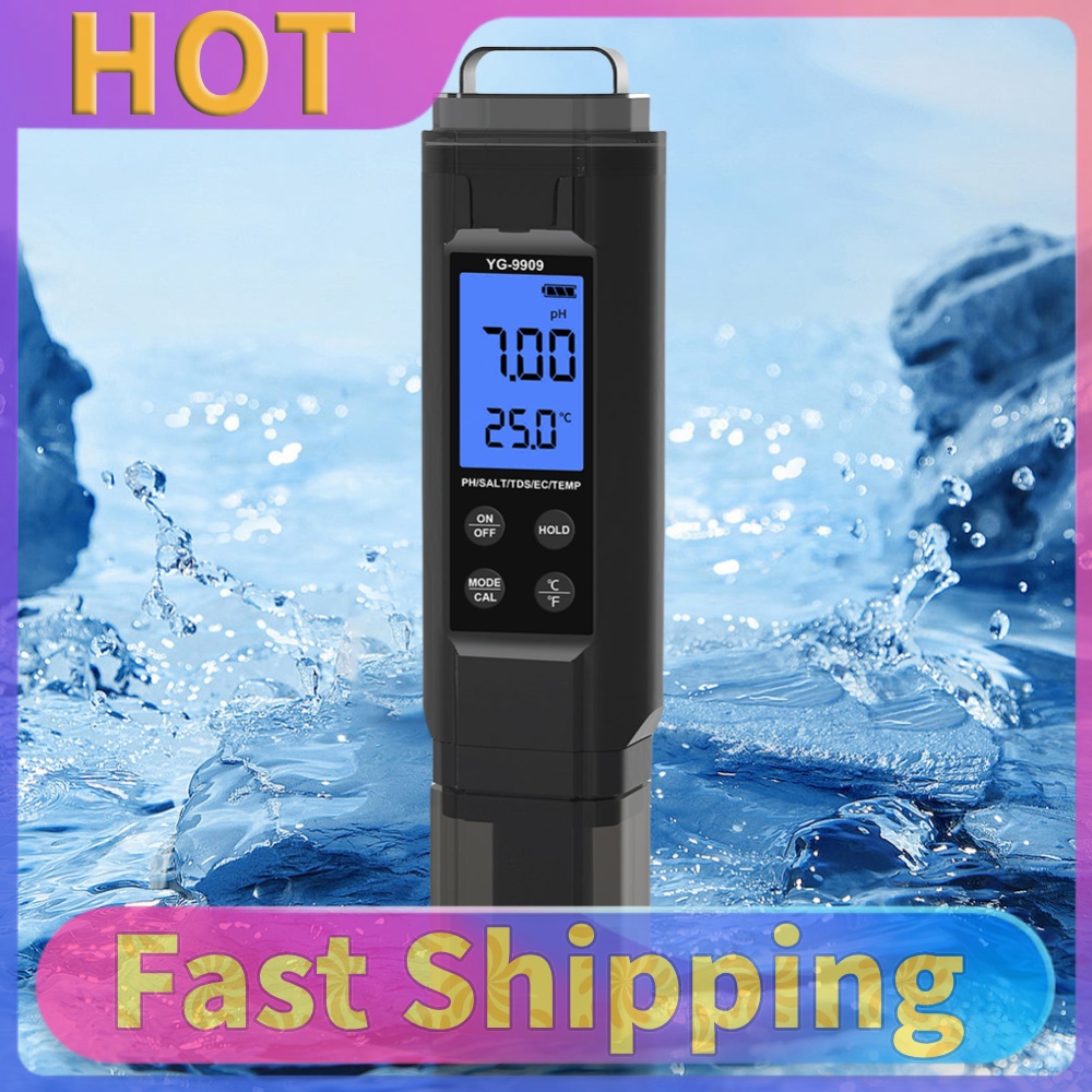 Ph Meter Digital Water Tester - 5 w 1 – cyfrowy miernik